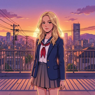 Героиня классического аниме — AI промт для Nano Banana Pro