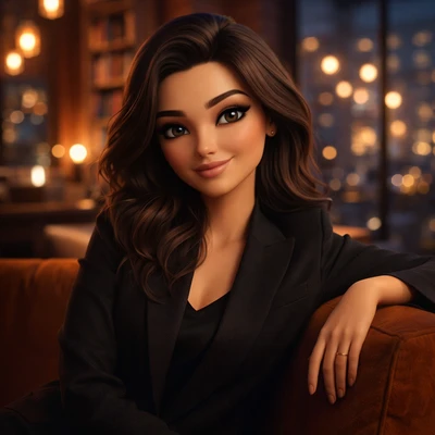 Героиня мультфильма: Вечер в лофте — AI промт для GPT Image 1.5