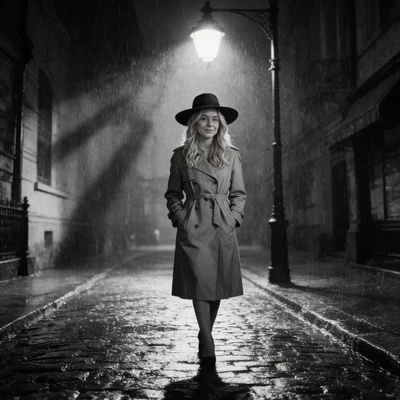 Героиня шпионского нуара — AI промт для Seedream 4.5