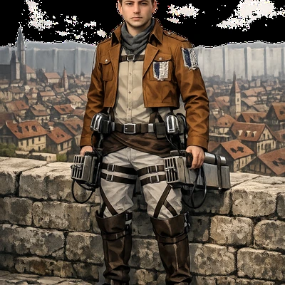 Герой аниме «Атака Титанов» — AI промт для GPT Image 1.5