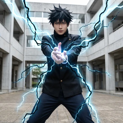 Герой аниме «Магическая Битва» — AI промт для Nano Banana Pro