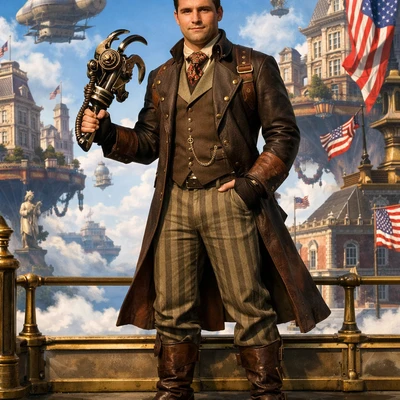 Герой игры BioShock Infinite — AI промт для GPT Image 1.5