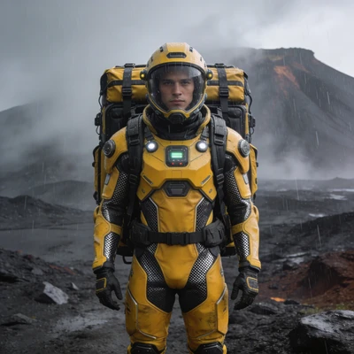 Герой игры в стиле Death Stranding — AI промт для Seedream 4.5