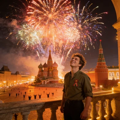 Герой праздничного салюта 1945 года — AI промт для Seedream 4.5