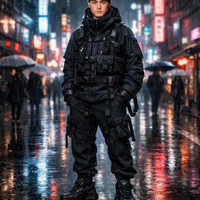 Герой в стиле кибер-техвир — AI промт для GPT Image 1.5