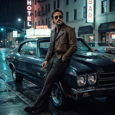 Главный герой детективного триллера 70-х — AI промт для Nano Banana Pro