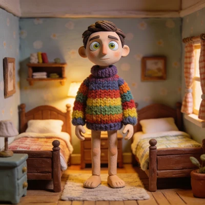 Глиняный человечек (пластилиновая анимация) — AI промт для Seedream 4.5