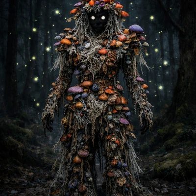 Грибной лесной дух (Dark Fantasy) — AI промт для GPT Image 1.5
