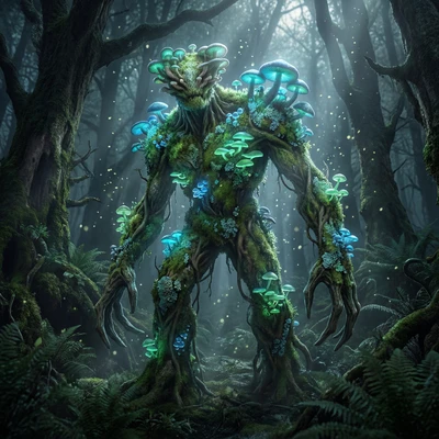 Грибной Лесной Дух — AI промт для Nano Banana Pro