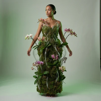 Икона моды в стиле «Био-дизайн» — AI промт для Nano Banana Pro