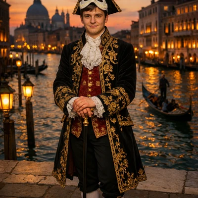 Карнавал в Венеции XVIII века — AI промт для GPT Image 1.5