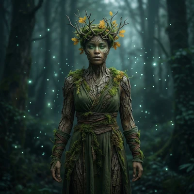 Хозяин Леса в стиле темного фэнтези — AI промт для Nano Banana Pro