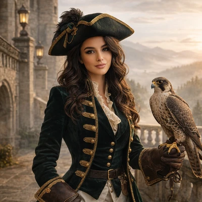 Хозяйка соколиной охоты — AI промт для GPT Image 1.5