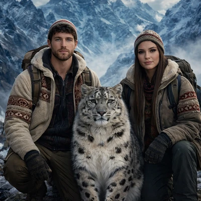 Хранители снежного барса — AI промт для GPT Image 1.5