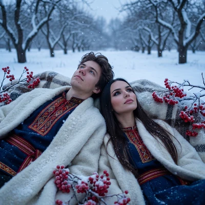 Хранители зимнего сада в стиле аниме — AI промт для Nano Banana Pro