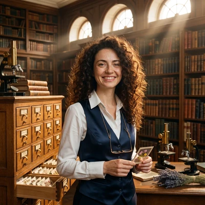 Хранительница ботанического архива — AI промт для Nano Banana Pro