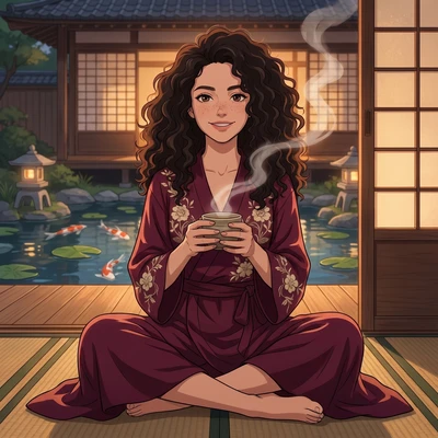 Хранительница Чайного Домика — AI промт для Nano Banana Pro