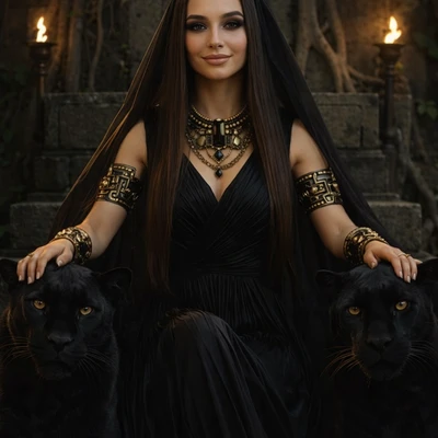 Хранительница пантер — AI промт для GPT Image 1.5