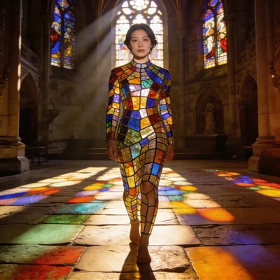 Художественный стиль «Витражная Мозаика» — AI промт для Seedream 4.5