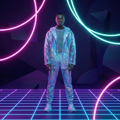 Кибер-модель в стиле Vaporwave — AI промт для Nano Banana Pro