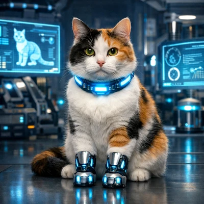 Кибер-собака в будущем — AI промт для GPT Image 1.5