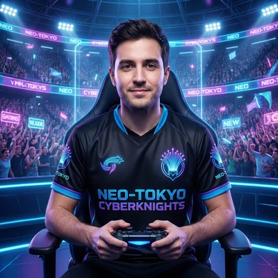 Кибер-спортсмен будущего: Команда Razer — AI промт для Nano Banana Pro