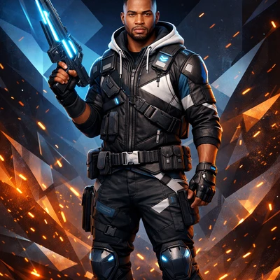 Кибер-спортсмен на турнире в стиле Valorant — AI промт для GPT Image 1.5