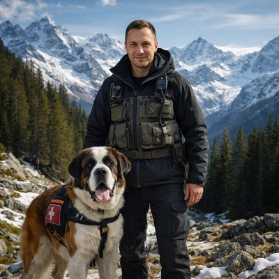 Кинолог в Альпах — AI промт для GPT Image 1.5