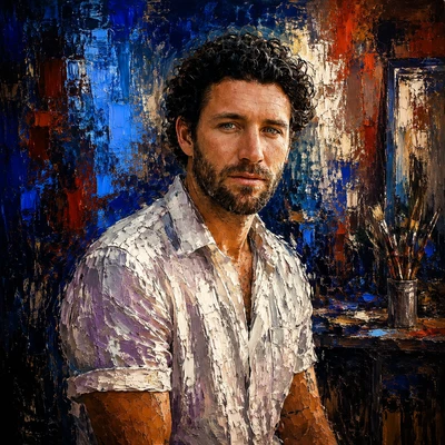 Кобальтовый Этюды: Мастихин — AI промт для GPT Image 1.5