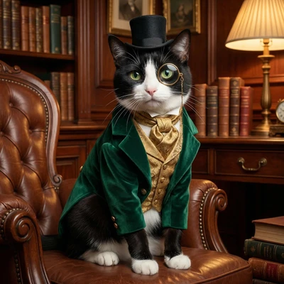 Корги-барон в викторианском стиле — AI промт для Nano Banana Pro