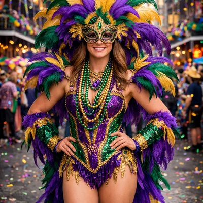 Король Фестиваля «Марди Гра» — AI промт для GPT Image 1.5