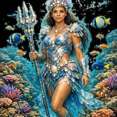 Королева кораллового королевства — AI промт для GPT Image 1.5