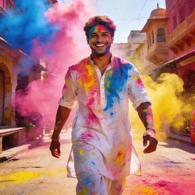 Королева/Король праздника Холи — AI промт для Seedream 4.5