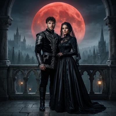 Королевские интриги в сумерках — AI промт для Nano Banana Pro