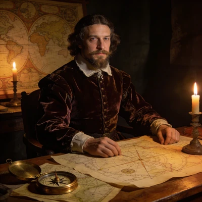 Королевский картограф XVII века — AI промт для Seedream 4.5