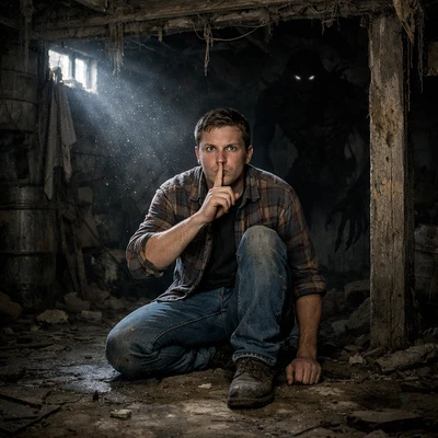 Кошмар в стиле «Тихое место» — AI промт для GPT Image 1.5