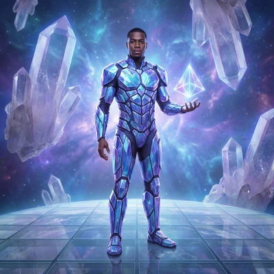 Космический архитектор кристальных миров — AI промт для Nano Banana Pro