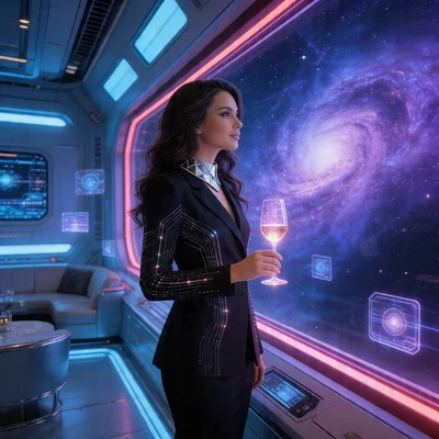 Космический дипломат будущего — AI промт для Seedream 4.5