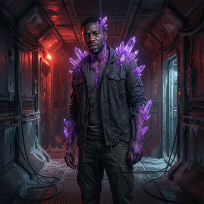 Космический хоррор: Заражение Кварцем — AI промт для Nano Banana Pro