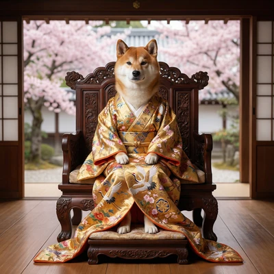 Кот — император Японии — AI промт для Nano Banana Pro