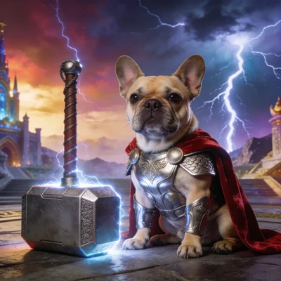 Кот — Скандинавский Бог Грома — AI промт для Seedream 4.5