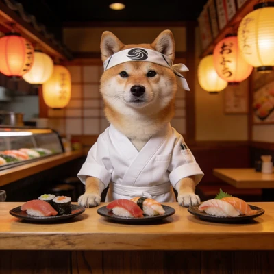 Кот-сушист в японском баре — AI промт для Seedream 4.5