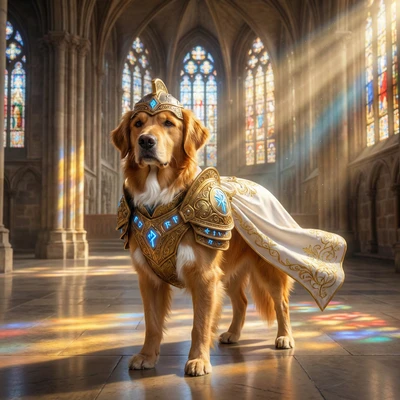 Кот в доспехах паладина — AI промт для Nano Banana Pro