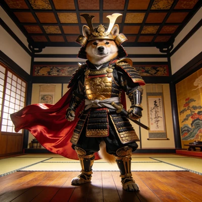 Кот в костюме императора Японии — AI промт для Seedream 4.5