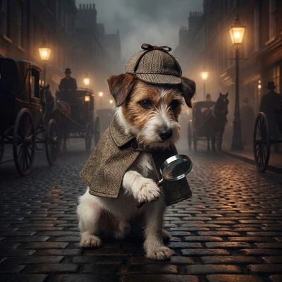 Кот в роли детектива «Шерлока» — AI промт для Nano Banana Pro