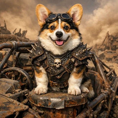 Кот в стиле 'Безумного Макса' — AI промт для GPT Image 1.5