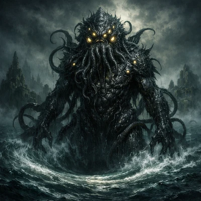 Лавкрафтовский ужас: Глубоководный монстр — AI промт для GPT Image 1.5