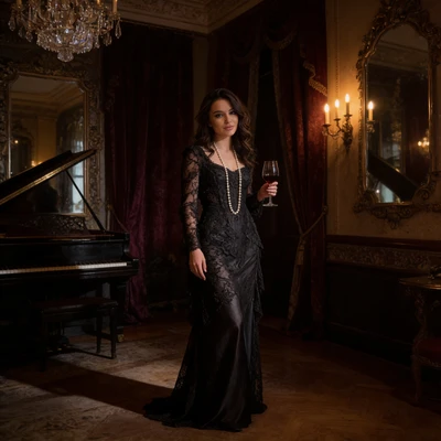 Леди Серебряного века: Салонный портрет — AI промт для Seedream 4.5