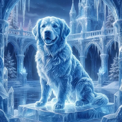 Ледяная скульптура кота — AI промт для Nano Banana Pro