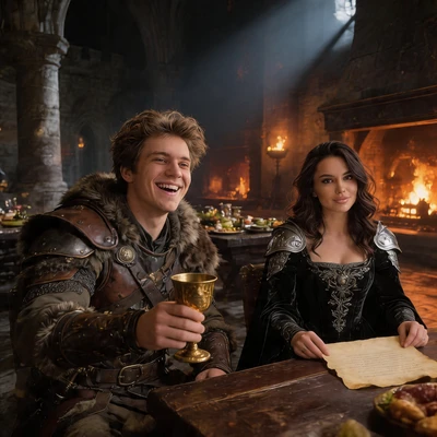 Легенды РПГ: Королевский прием — AI промт для Seedream 4.5